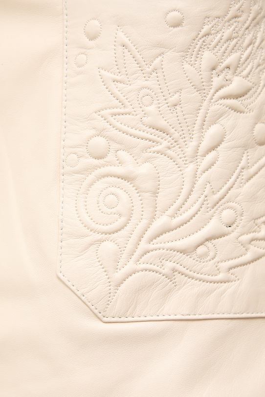 Answear.LAB spódnica skórzana ANNIE z kolekcji Unscripted WS26-SDD031 beżowy