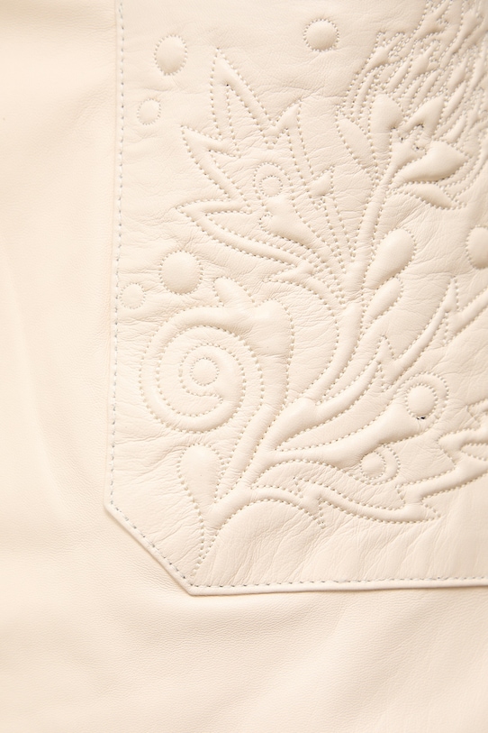 Answear.LAB spódnica skórzana ANNIE z kolekcji Unscripted WS26-SDD031 beżowy