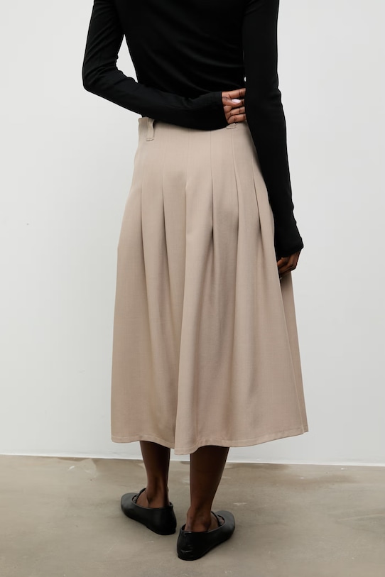Odzież Answear.LAB spódnica GN1331.iak beżowy