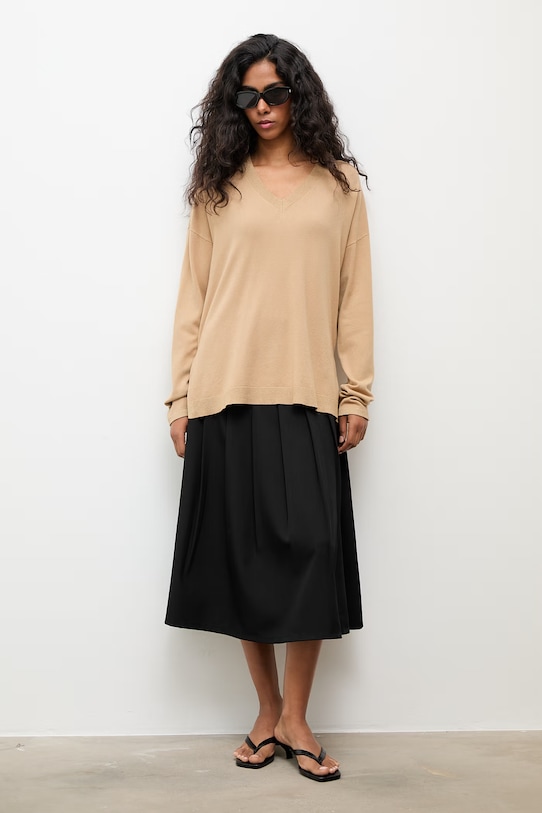 Answear.LAB spódnica WS26-SDD034 czarny WS26