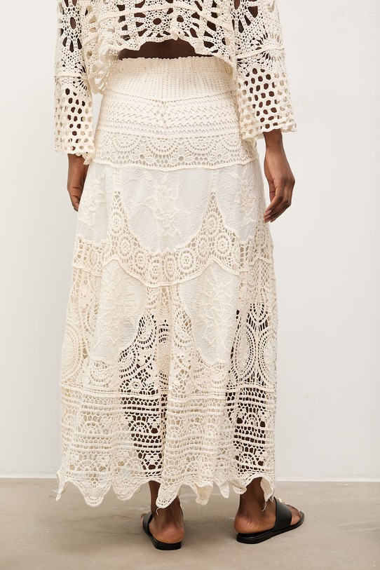 Odzież Answear.LAB spódnica bawełniana LU5580.fak beżowy