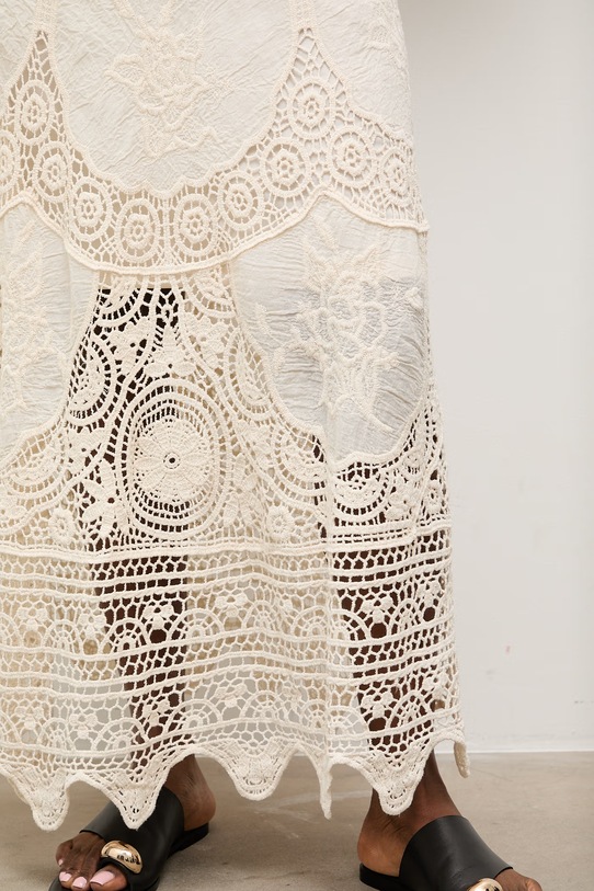 Answear.LAB spódnica bawełniana beżowy LU5580.fak