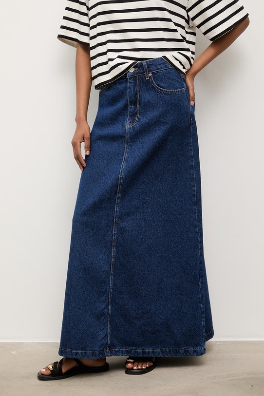 Answear.LAB spódnica jeansowa granatowy 3039.tok