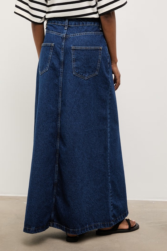 Odzież Answear.LAB spódnica jeansowa 3039.tok granatowy