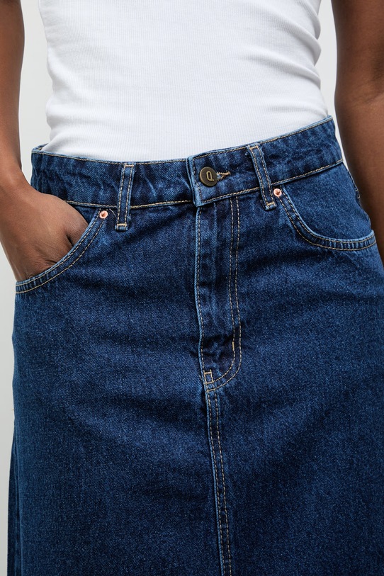 Answear.LAB sukňa rifľová tmavomodrá 3039.tok