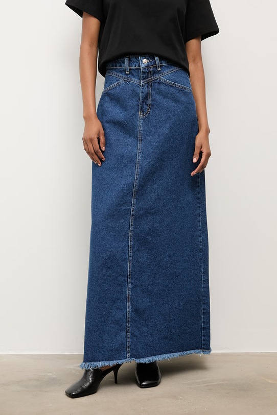 Answear.LAB spódnica jeansowa WS26-SDD037 granatowy WS26