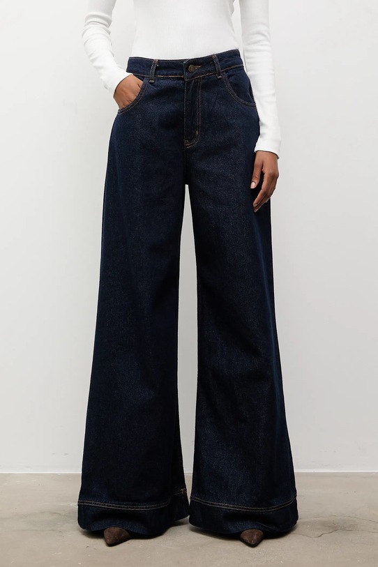 Odzież Answear.LAB jeansy ZD.2034.tok granatowy