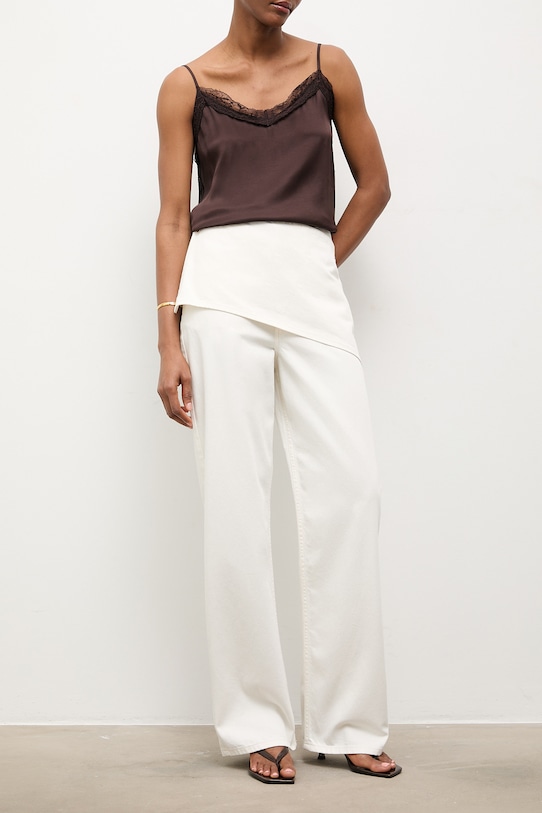 Answear.LAB jeansy straight damskie biały WS26-SJD007