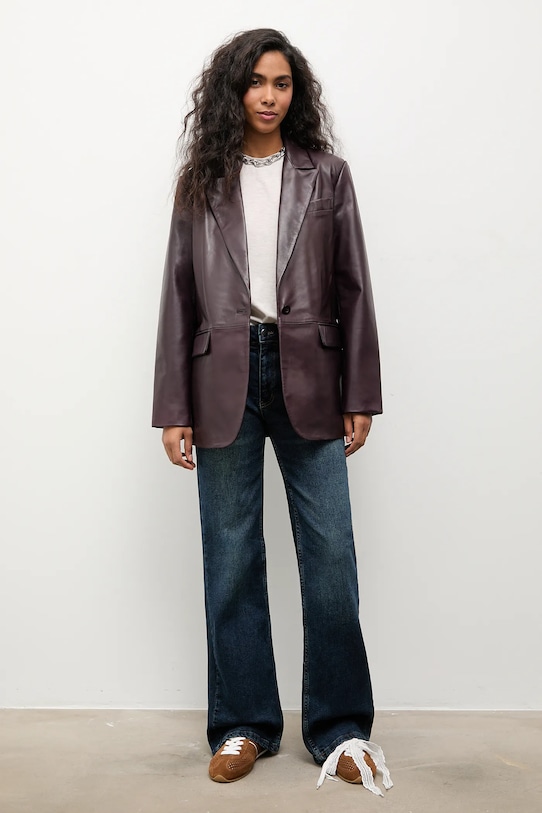 Answear.LAB jeansy 2071 granatowy WS26