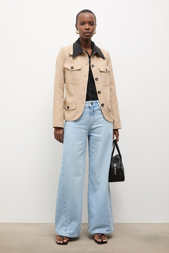 Answear.LAB jeansy sng.1004.tok niebieski WS26