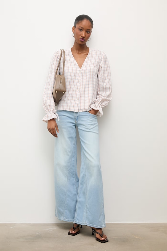 Answear.LAB jeansy straight damskie WS26-SJD028 niebieski WS26