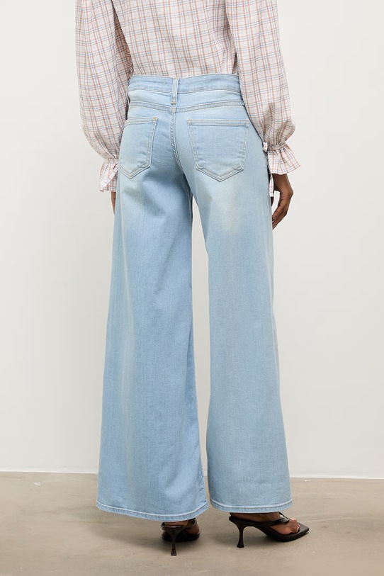 Odzież Answear.LAB jeansy straight damskie WS26-SJD028 niebieski