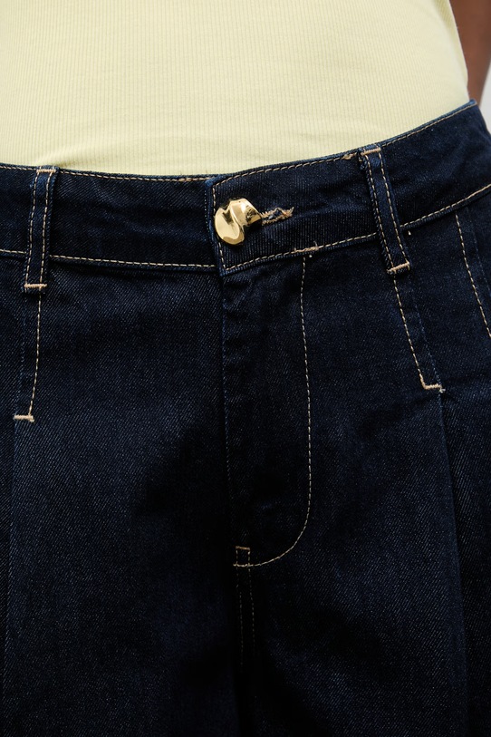 Answear.LAB jeansy wide leg damskie granatowy 4540756.tok