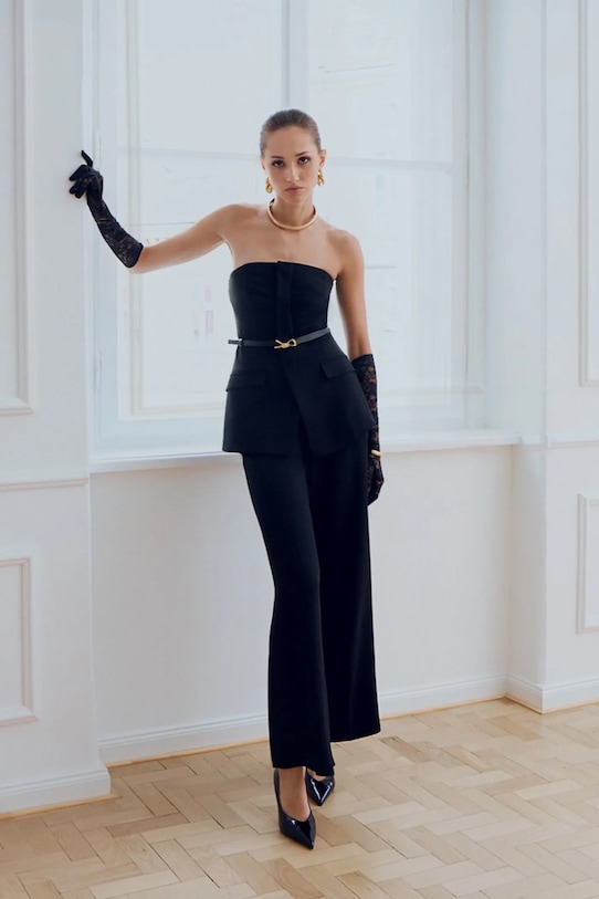 Answear.LAB kombinezon tkanina czarny 1YA2WSTL0273.tok