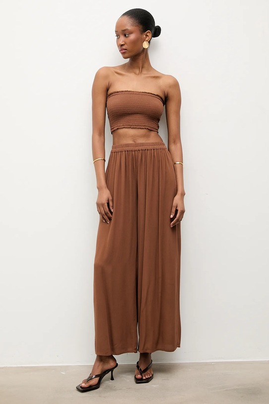 Answear.LAB spodnie Angelina.hak brązowy WS26