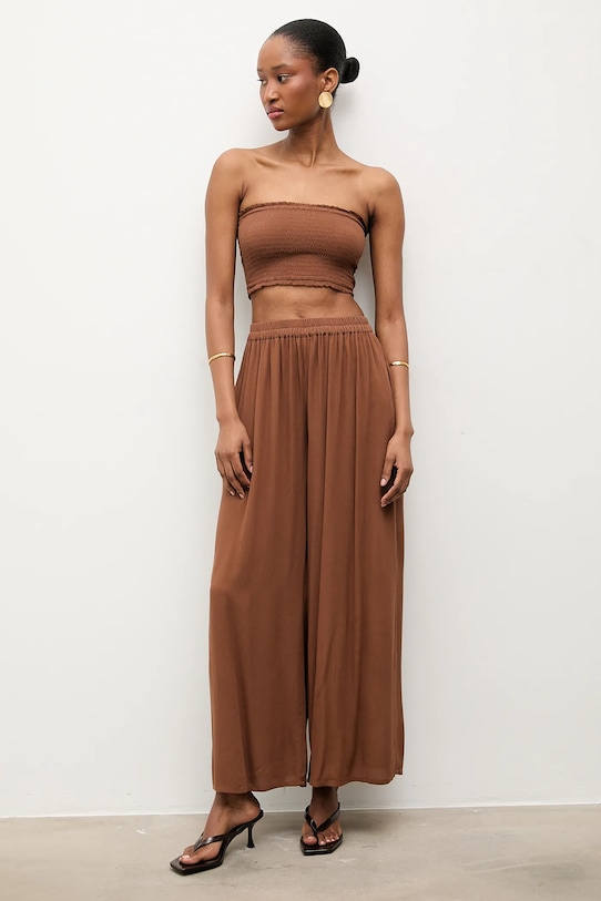 Answear.LAB spodnie Angelina.hak brązowy WS26