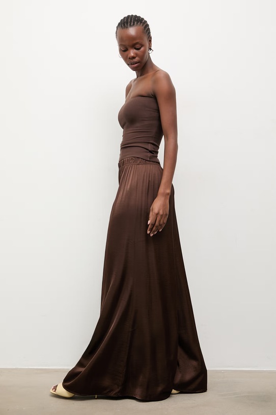 Answear.LAB spodnie damskie WS26-SPD010 brązowy WS26