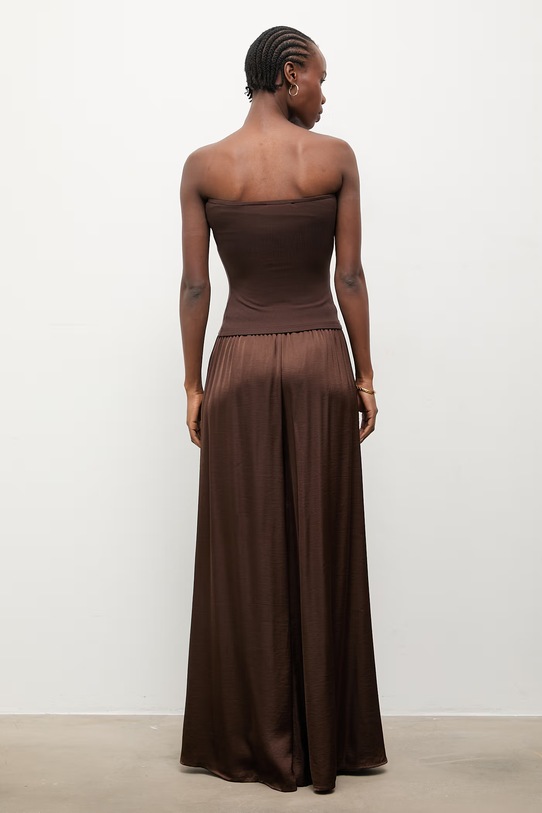 Answear.LAB spodnie damskie brązowy WS26-SPD010