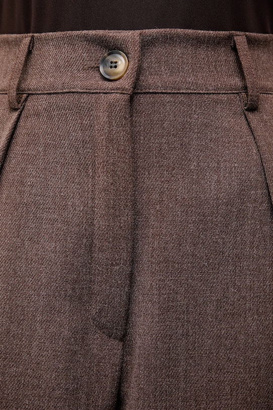 Answear.LAB spodnie brązowy 93721.iok