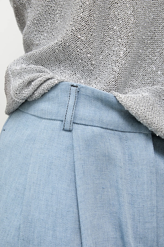 Ленен панталон Answear.LAB m.08501.hak син