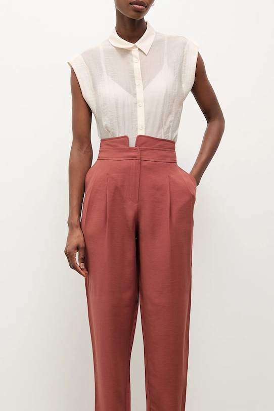 Answear.LAB spodnie pomarańczowy m.07504.hak