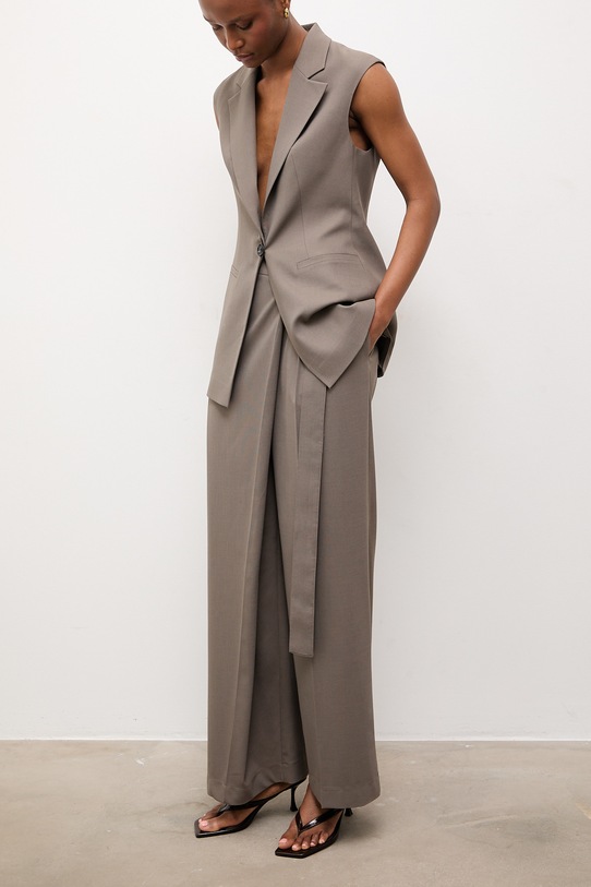 Answear.LAB spodnie damskie zielony WS26-SPD028