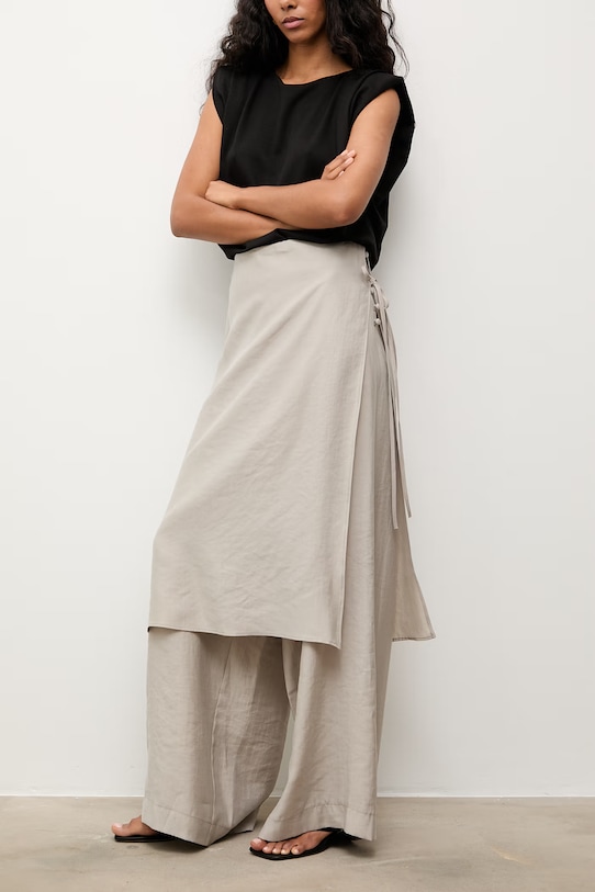 Odzież Answear.LAB spodnie damskie z kolekcji Unscripted WS26-SPD029 beżowy