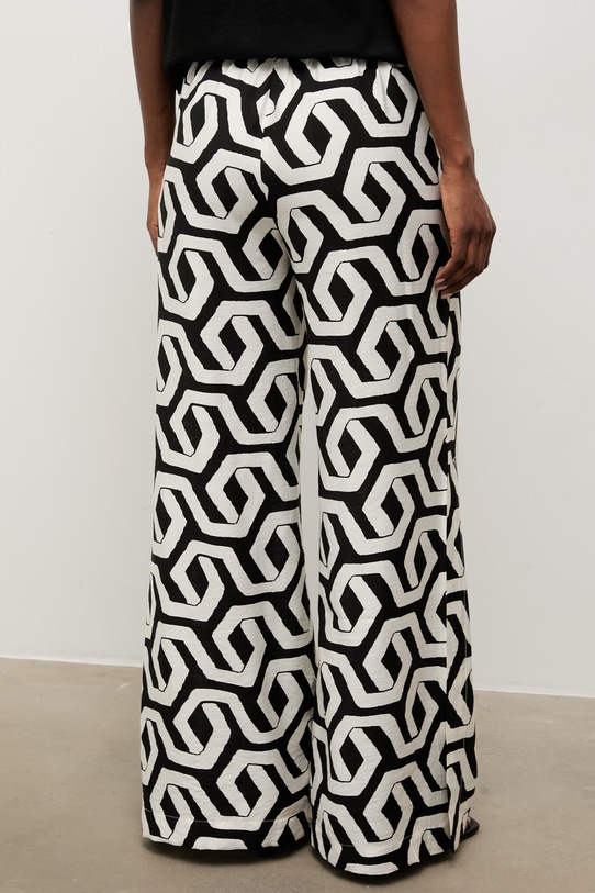 Oblečení Answear.LAB kalhoty dámské s viskózou PK9189 béžová