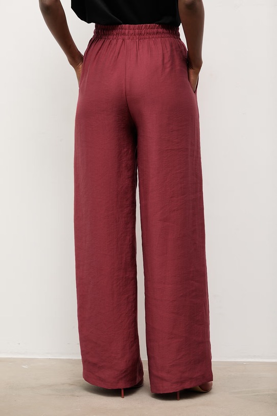 Odzież Answear.LAB spodnie damskie z lyocellem WS26-SPD036 czerwony