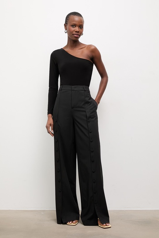 Answear.LAB spodnie z elastanem czarny PN1428