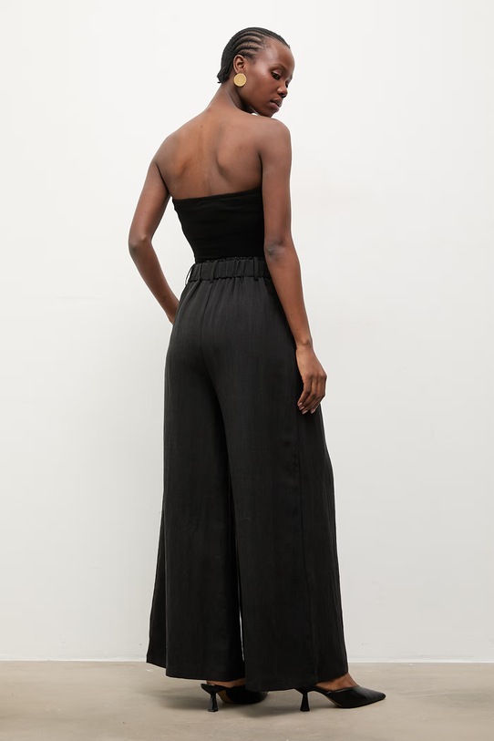 Odzież Answear.LAB spodnie damskie z lyocellem WS26-SPD038 czarny