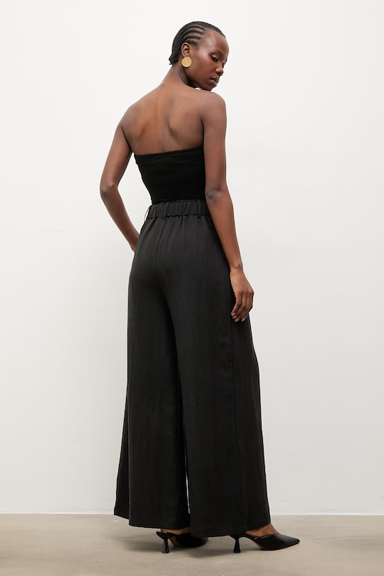 Odzież Answear.LAB spodnie damskie z lyocellem WS26-SPD038 czarny