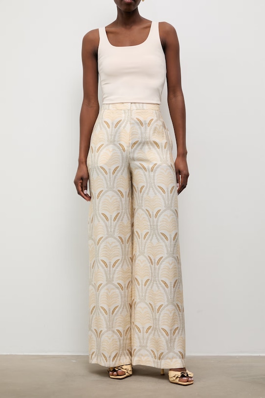 Answear.LAB hlače ženske z modalom PN1609 bež WS26