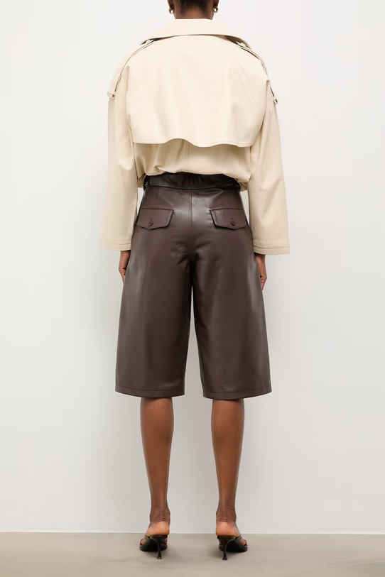 Odzież Answear.LAB spodnie damskie skórzane MADDIE z kolekcji Unscripted WS26-SPD043 brązowy