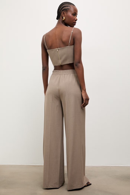 Odzież Answear.LAB spodnie damskie PN1615 beżowy