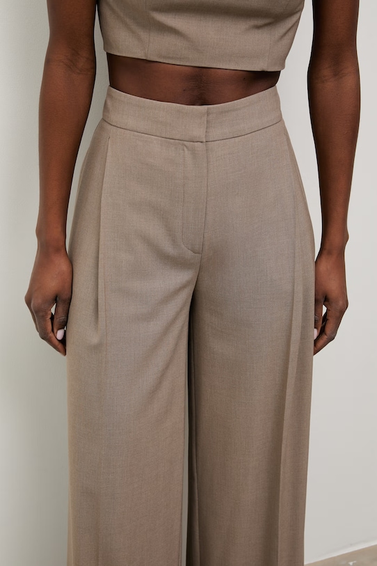 Answear.LAB spodnie damskie beżowy PN1615