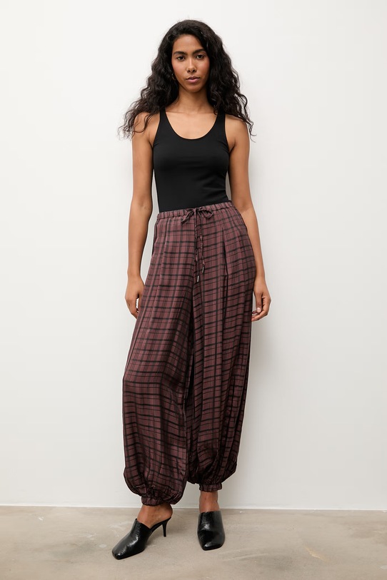 Answear.LAB spodnie damskie WS26-SPD048 brązowy WS26