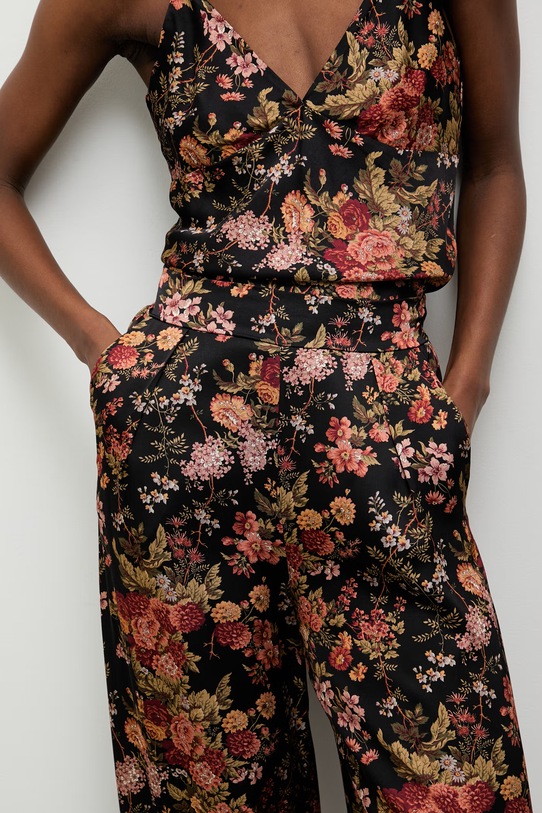 Answear.LAB spodnie palazzo damskie z wiskozy czarny 95071.iak