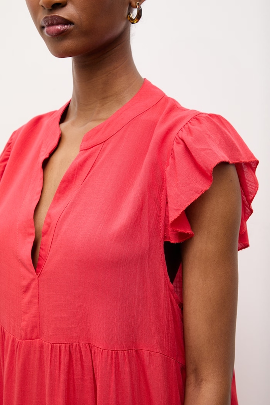 Answear.LAB sukienka z dodatkiem lnu ZY969.hak