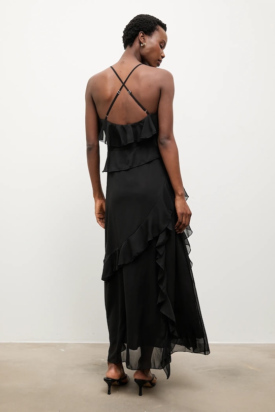 Odzież Answear.LAB sukienka YS341.hak czarny