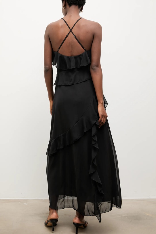 Answear.LAB sukienka YS341.hak czarny