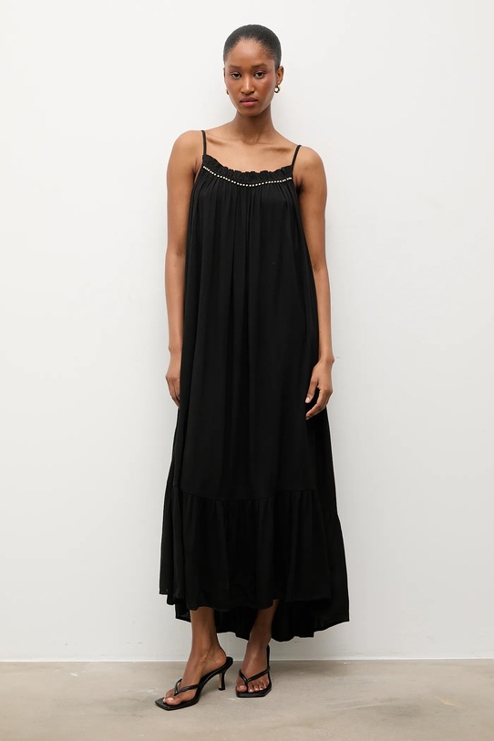 Answear.LAB sukienka wiskozowa czarny Africa.hak