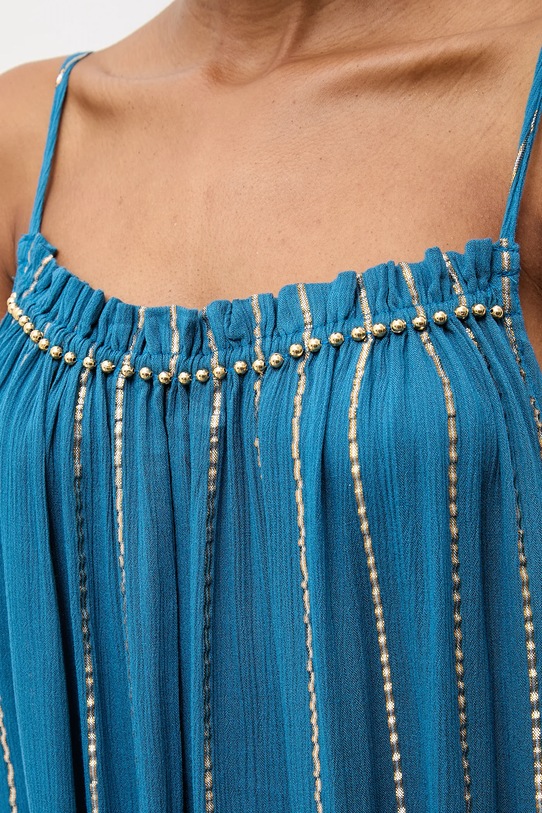 Answear.LAB sukienka wiskozowa Africa.oro.hak turkusowy