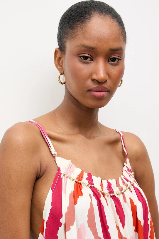 Answear.LAB sukienka różowy Africa.print.hak