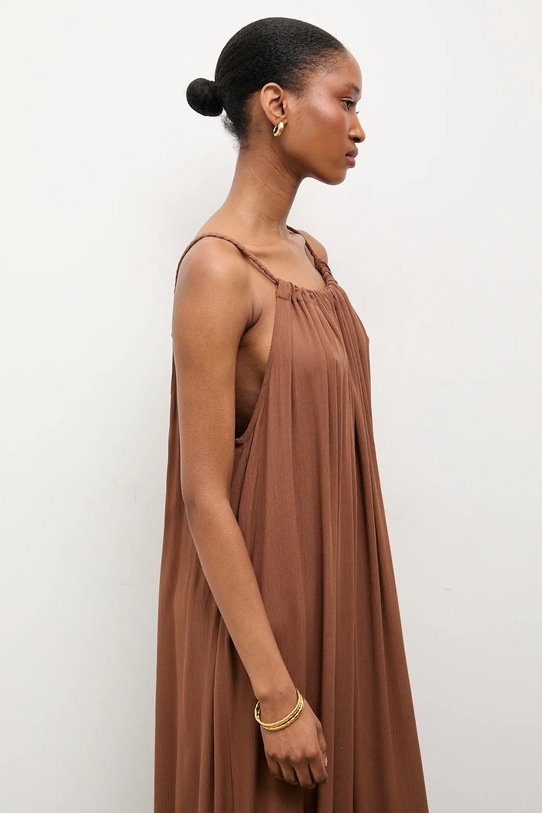 Answear.LAB sukienka brązowy Venezia.hak