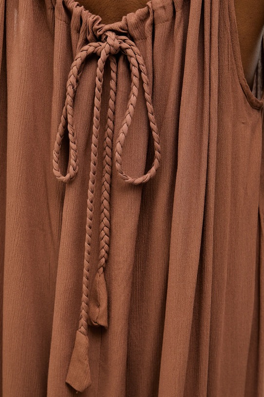 Answear.LAB sukienka Venezia.hak brązowy