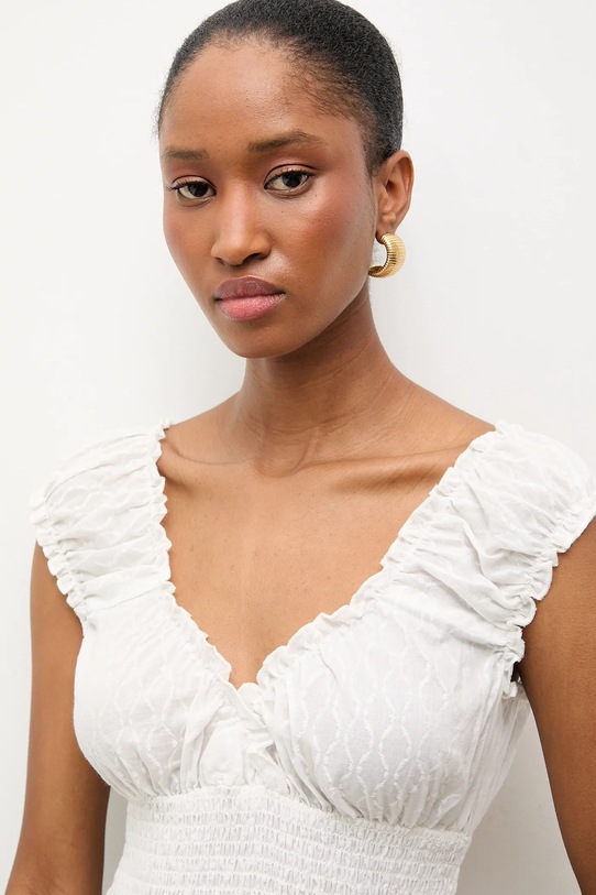 Answear.LAB sukienka bawełniana June.hak biały