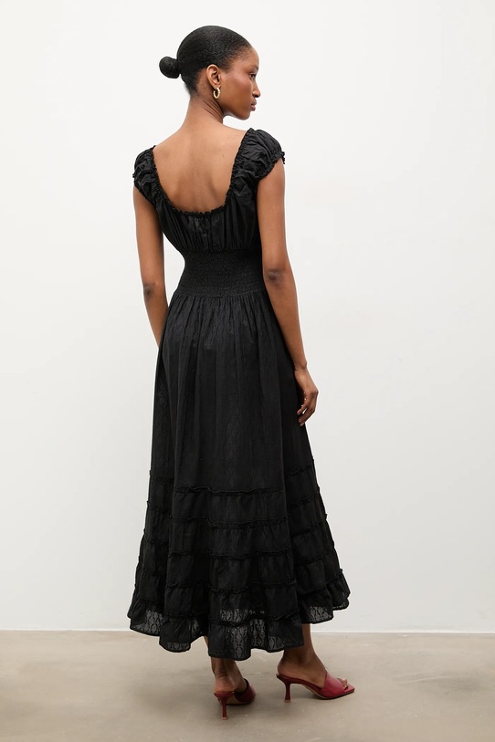 Odzież Answear.LAB sukienka bawełniana June.hak czarny