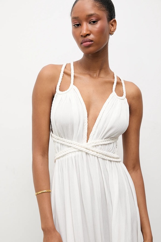 Answear.LAB sukienka wiskozowa biały Indira.hak