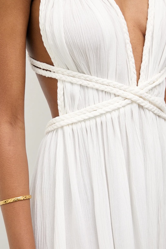 Answear.LAB sukienka wiskozowa Indira.hak biały